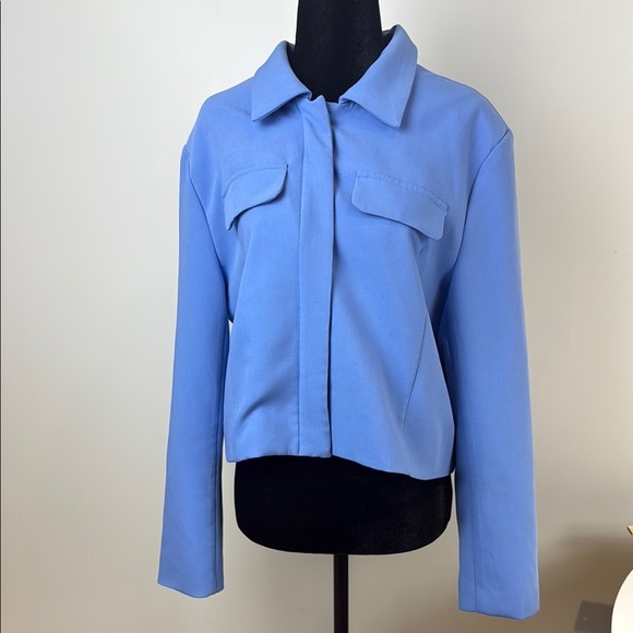 AUTRES FILLES Blue Blazer Crop Size XL - Picture 1 of 8